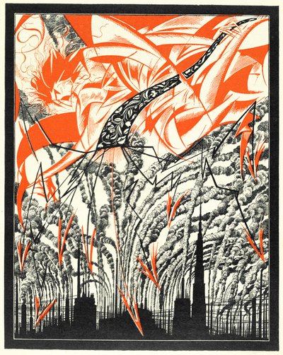 Poster with a personification of Pollution, c.1920 by Sergei Vasilevich Chekhonin